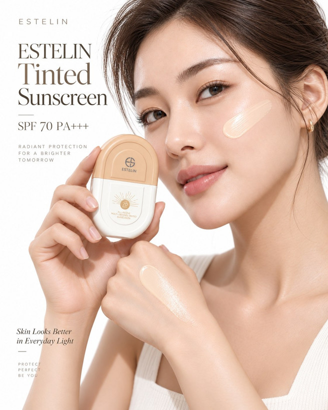 ضدآفتاب رنگی استلین SPF 70