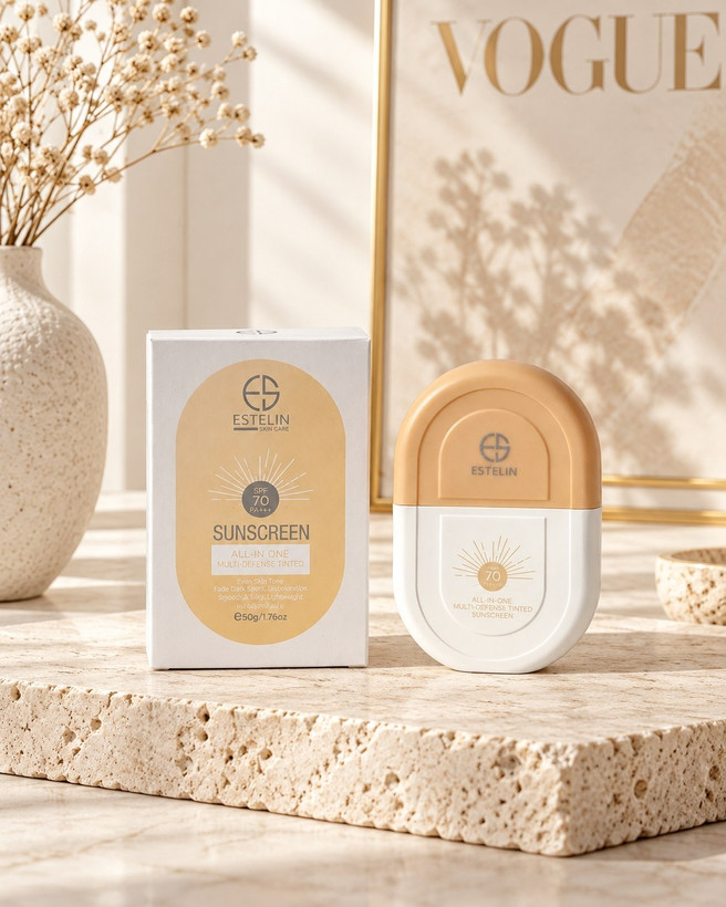 ضدآفتاب رنگی استلین SPF 70