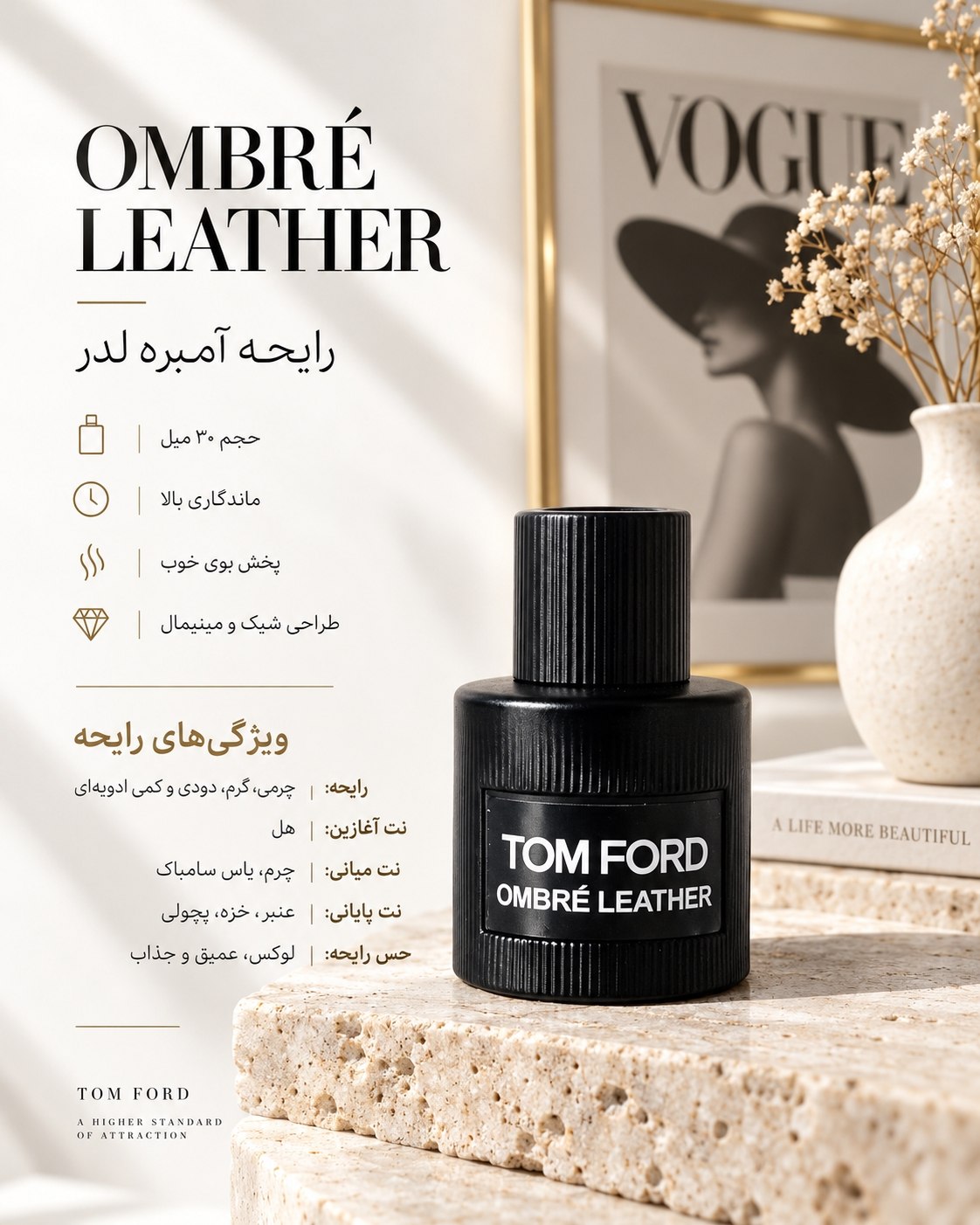 ادکلن مینیاتوری مردانه OCEAN TROPICAL AMBRE BOIS
